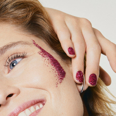 NM Glitter set Gold L/Rose M