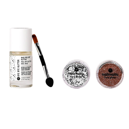 NM Glitter Set Silver L/Gold S