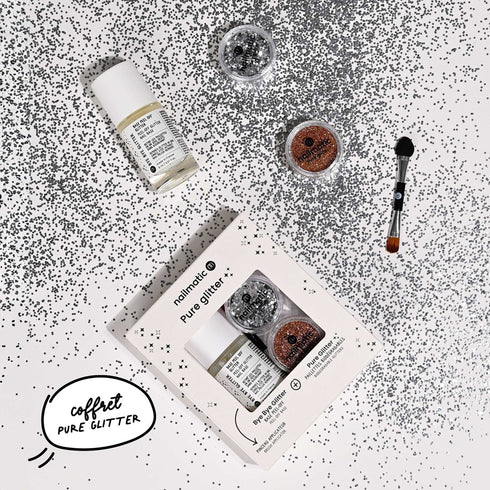 NM Glitter Set Silver L/Gold S