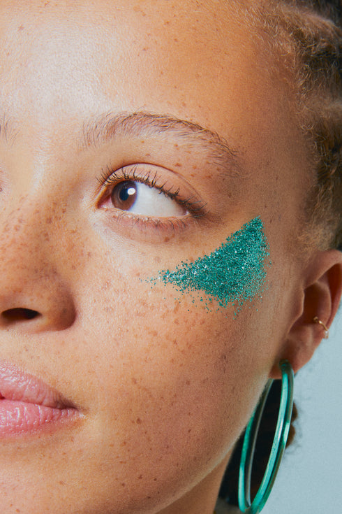 NM pure Glitter Turquoise M